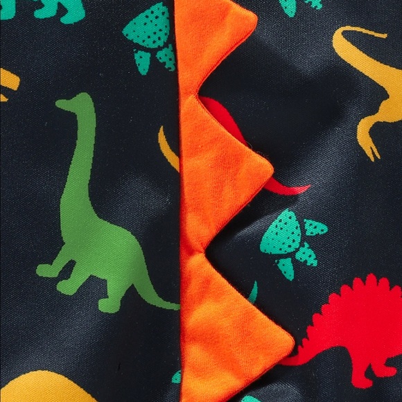 NWOTBaby Dinosaur Print Snap Front Hood.                 Size:6-12 M Color:Multi - Picture 6 of 8